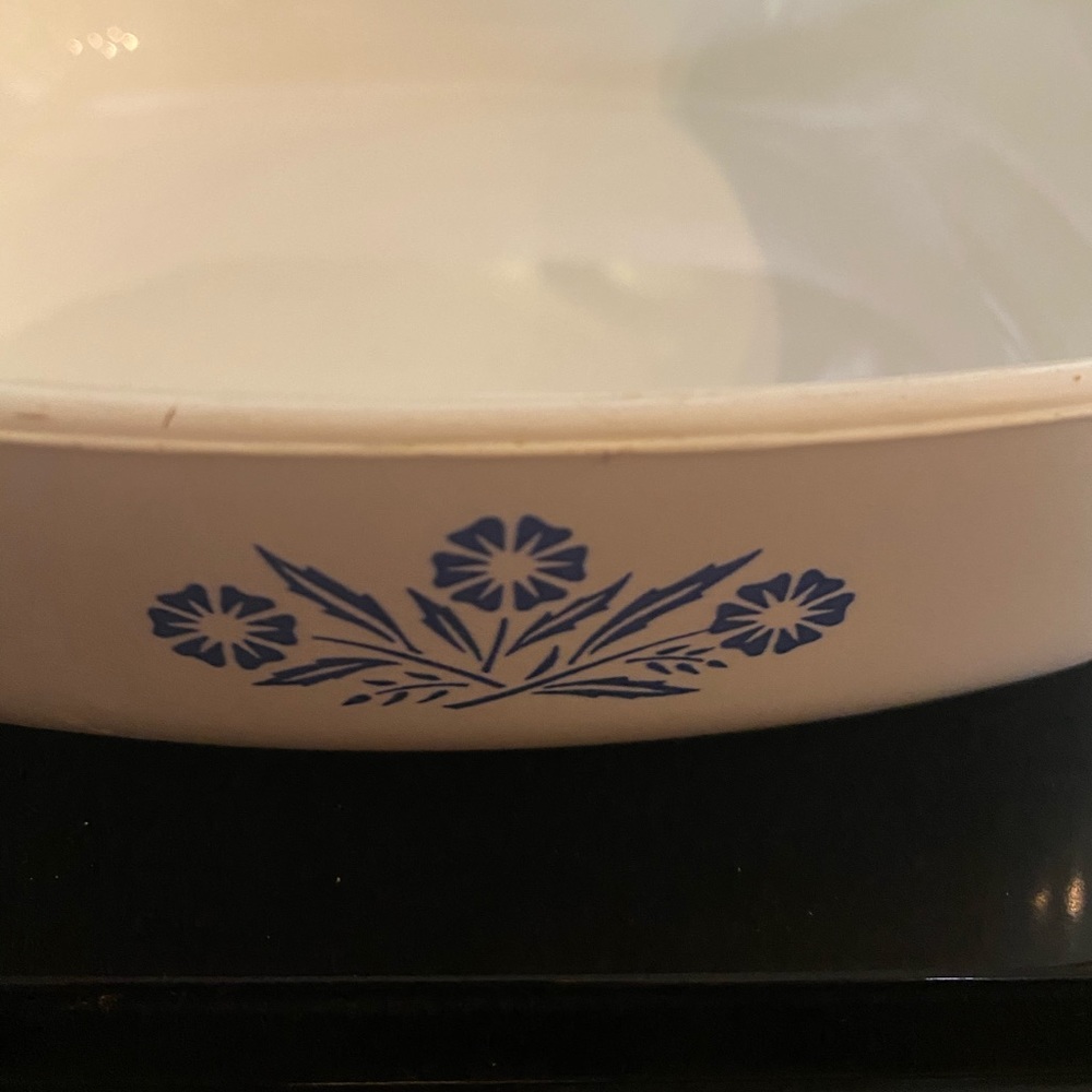 Vintage Blue Cornflower Corningware dish